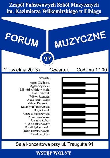 Elbląg, 97. Forum Muzyczne