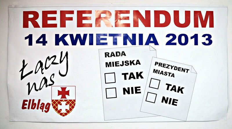 Elbląg, Przed głosowaniem
