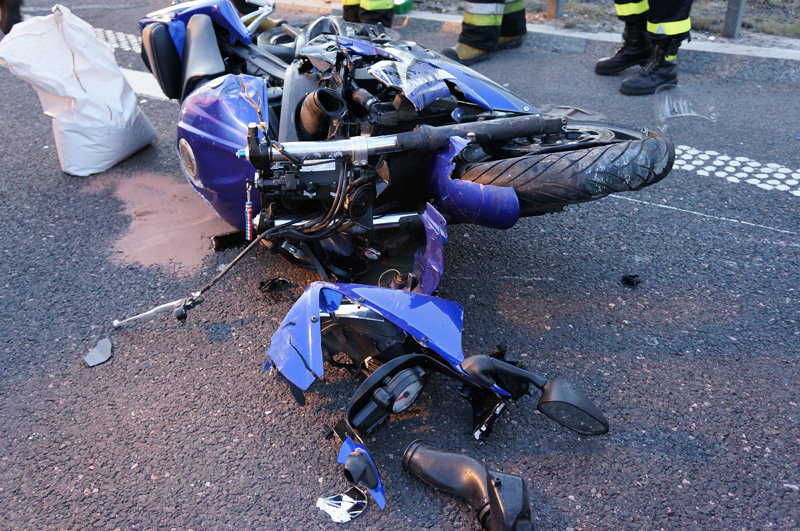 Elbląg, Zderzenie yamahy z volkswagenem