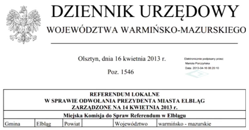 Elbląg, kadr z materiału filmowego Elbląg, kadr z materiału filmowego