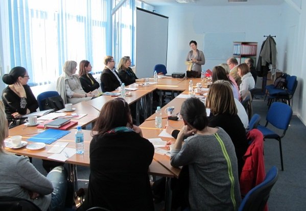 Elbląg, Kadra W-M WK OHP podczas wykładu,