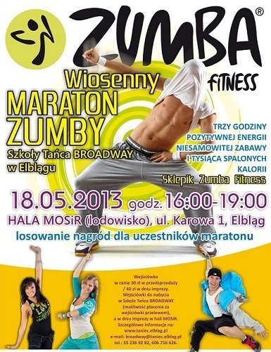 Elbląg, Maraton zumby: wygraj wejściówkę