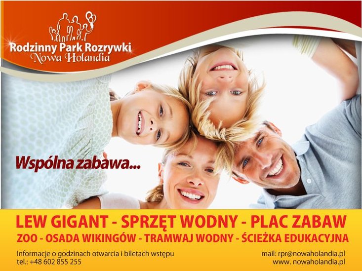 Bilet rodzinny – wspólna zabawa w Nowa Holandia Park Rozrywki Bilet rodzinny – wspólna zabawa w Nowa Holandia Park Rozrywki