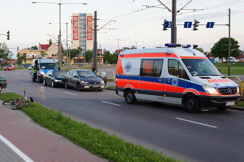 Elbląg, Potrącenie pijanego rowerzysty