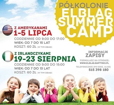 Elbląg, Półkolonie u baptystów Elbląg, Półkolonie u baptystów