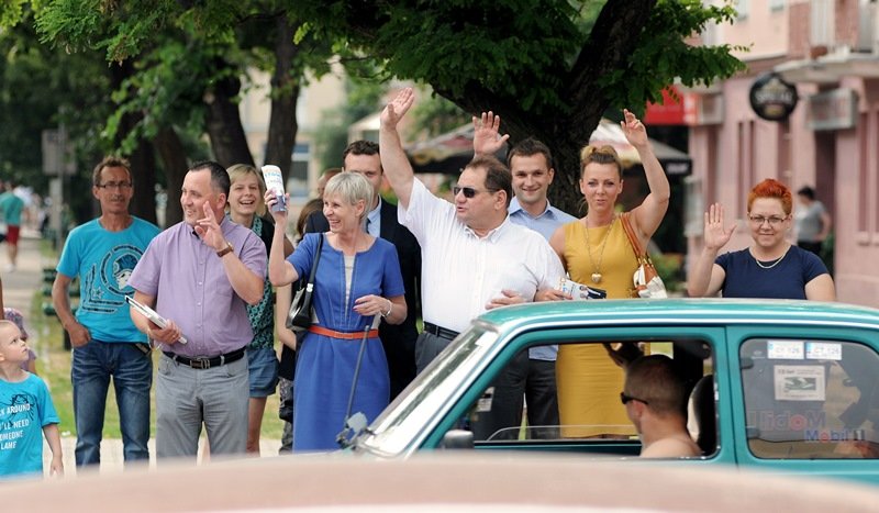 Elbląg, Ryszard Kalisz na ulicy Hetmańskiej Elbląg, Ryszard Kalisz na ulicy Hetmańskiej