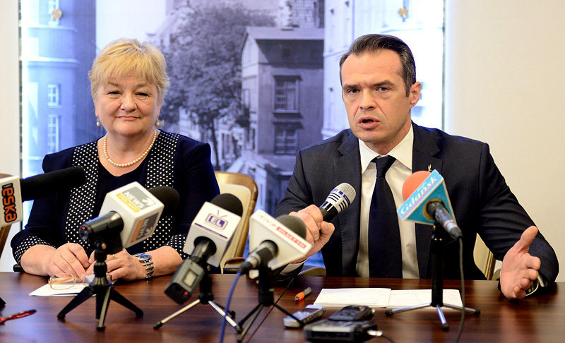 Elbląg, Elżbieta Gelert i Sławomir Nowak Elbląg, Elżbieta Gelert i Sławomir Nowak