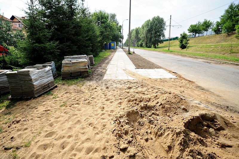 Elbląg, Nowe rury, nowy chodnik Elbląg, Nowe rury, nowy chodnik