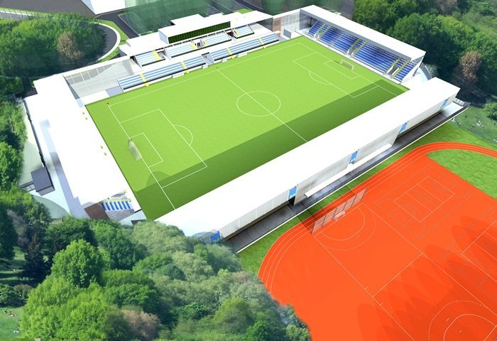 Elbląg, Rozmowy w Olsztynie dotyczyły  m.in. planowanej budowy elbląskiego stadionu