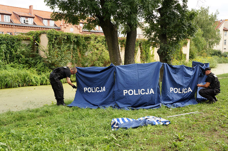 Elbląg, Wyłowiono zwłoki mężczyzny