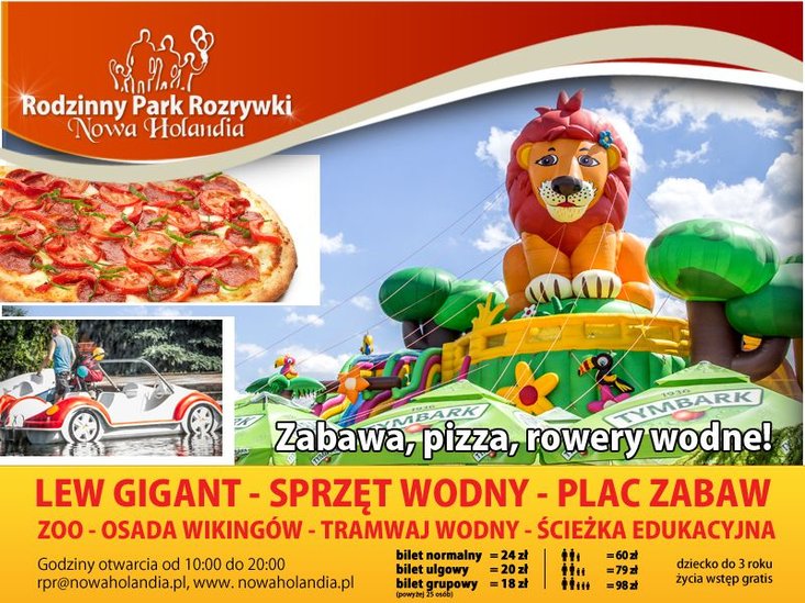 Zabawa, pizza, rowery wodne – Nowa Holandia Rodzinny Park Rozrywki Zabawa, pizza, rowery wodne – Nowa Holandia Rodzinny Park Rozrywki