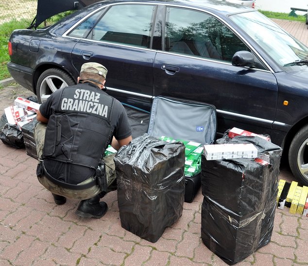 Elbląg, Pościg za Audi z papierosami