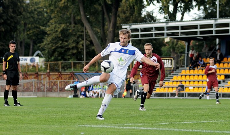 Elbląg, Anton Kołosow strzelil dwa gole Elbląg, Anton Kołosow strzelil dwa gole