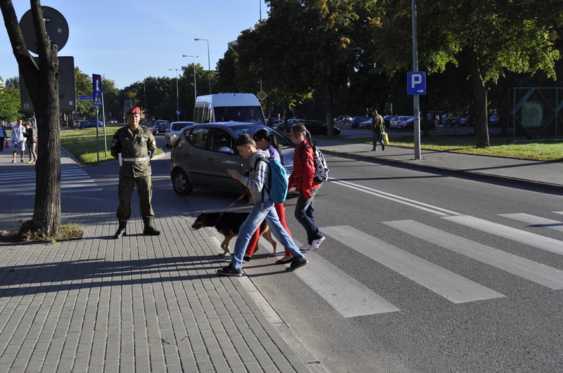 Elbląg, Bezpieczna droga do szkoły, fot st. chor. szt. Paweł Kowalski