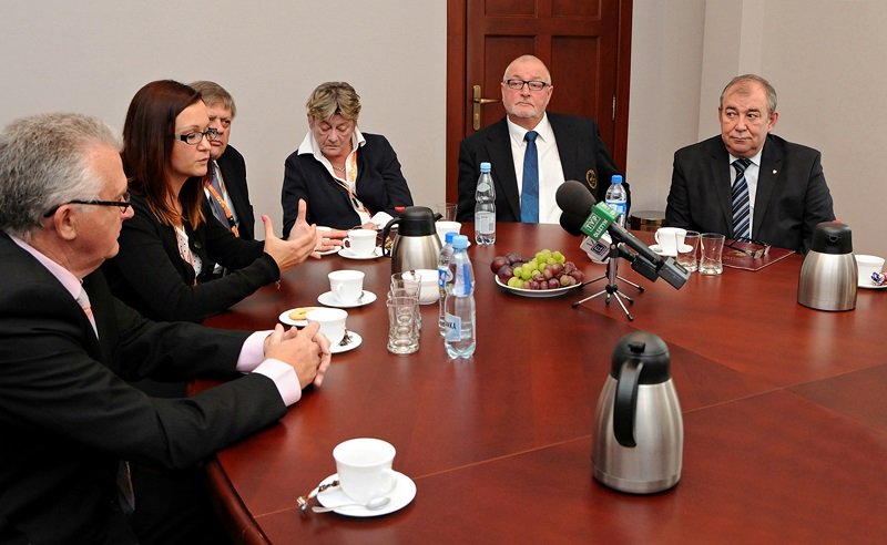 Elbląg, Dziś prezydent Jerzy Wilk spotkał się z organizatorami ME oraz przedstawicielami  Europejskiej Federacji Siatkówki Niepełnosprawnych
