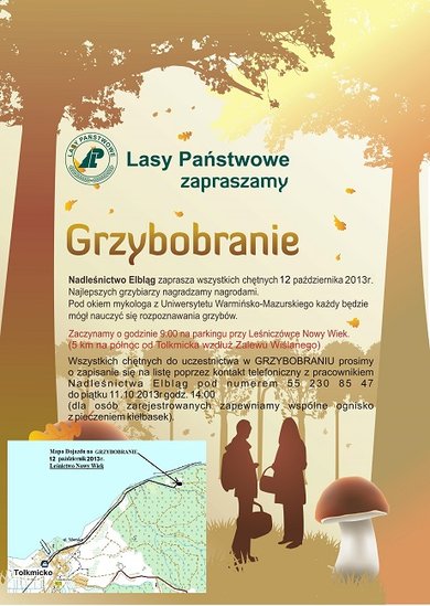 Elbląg, Grzybobranie z leśnikami