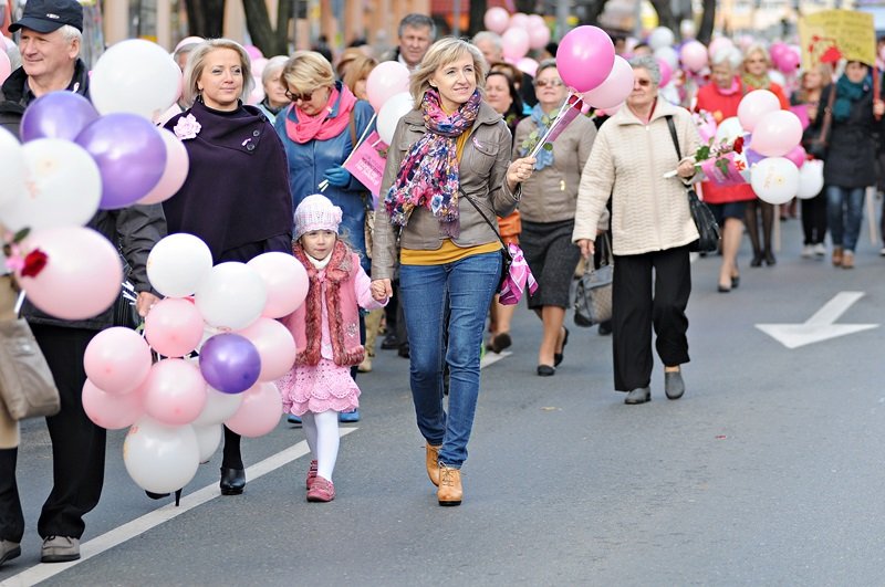 Elbląg, Marsz pod haslem Kocham Cię życie przeszedł dziś ulicami Elbląga Elbląg, Marsz pod haslem Kocham Cię życie przeszedł dziś ulicami Elbląga