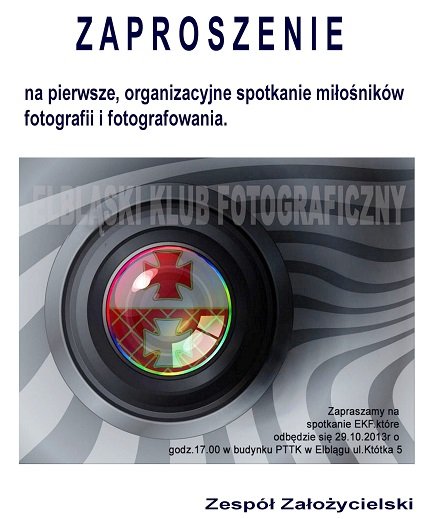 Elbląg, Spotkanie dla miłośników fotografii Elbląg, Spotkanie dla miłośników fotografii