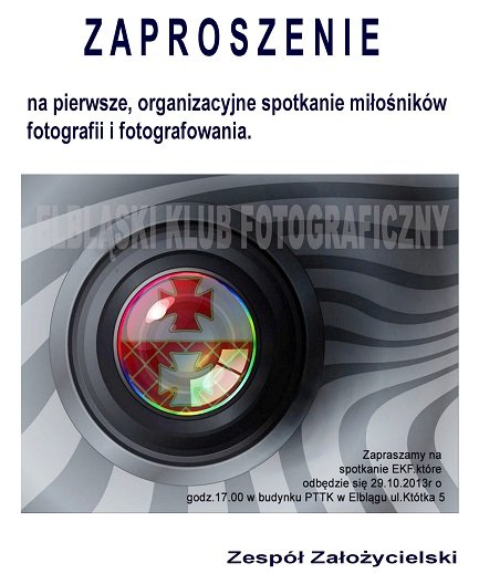 Elbląg, Spotkanie dla miłośników fotografii