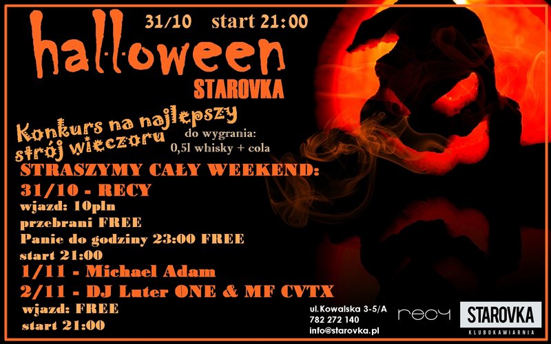 Halloween w Starovce - straszymy cały weekend!