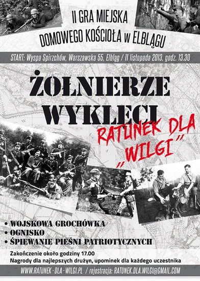 Elbląg, Żołnierze Wyklęci - Ratunek dla „Wilgi”. Gra miejska