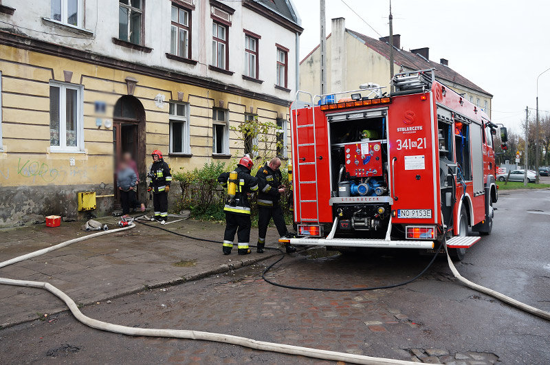 Elbląg, Panieńska: pożar w mieszkaniu Elbląg, Panieńska: pożar w mieszkaniu