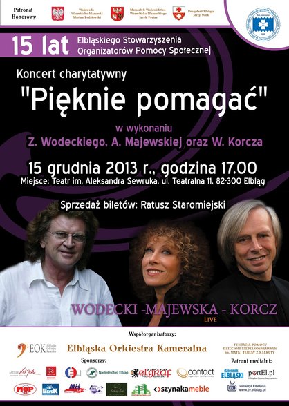Elbląg, Wodecki, Majewska, Korcz - koncert dla ESOPS Elbląg, Wodecki, Majewska, Korcz - koncert dla ESOPS