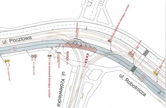 Elbląg, Zmiana organizacji ruchu na Pocztowej