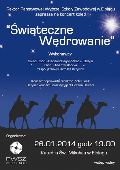 Elbląg, Koncert kolęd " Świąteczne wędrowanie"