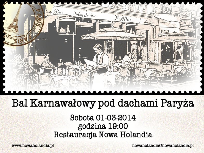 Bal Karnawałowy – ostatki pod dachami Paryża