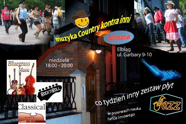 Elbląg, Country kontra inne style muzyczne w niedzielę Elbląg, Country kontra inne style muzyczne w niedzielę