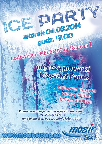 Elbląg, Ice Party - pożegnanie karnawału na lodowisku