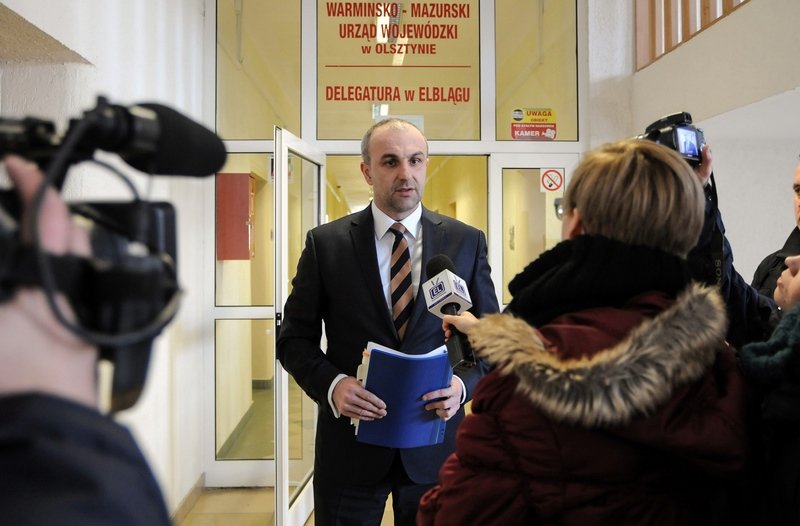 Elbląg, Poseł Penkalski z dziennikarzami spotkał się w delegaturze urzędu wojewódzkiego w Elblągu