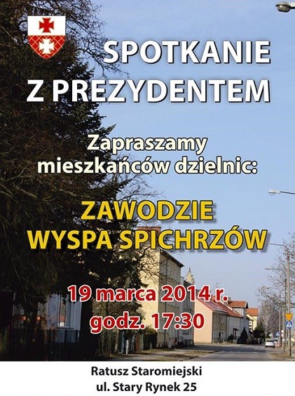 Elbląg, Spotkania prezydenta. Zawodzie i Wyspa Spichrzów Elbląg, Spotkania prezydenta. Zawodzie i Wyspa Spichrzów