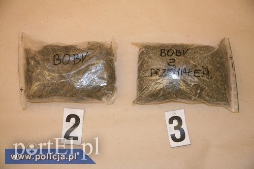 Elbląg, Wpadł handlarz. Miał ponad kilogram marihuany