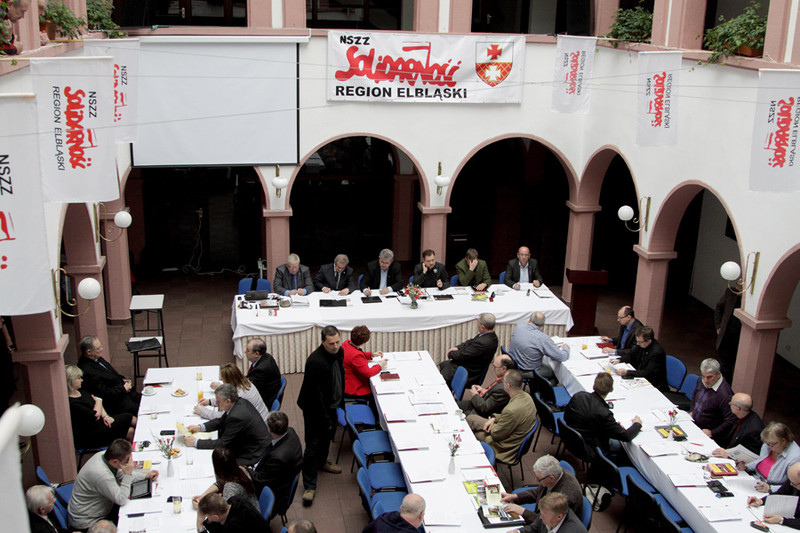 Elbląg, Związkowcy "S" z całego kraju przyjechali do Elbląga Elbląg, Związkowcy "S" z całego kraju przyjechali do Elbląga