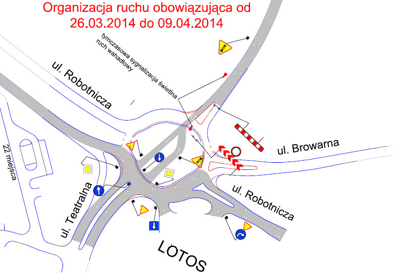Elbląg, Zmiana organizacji ruchu na drodze 503 Elbląg, Zmiana organizacji ruchu na drodze 503