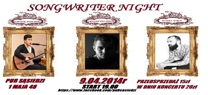 Elbląg, Wieczór Songwriterów w Pubie Sąsiedzi Elbląg, Wieczór Songwriterów w Pubie Sąsiedzi