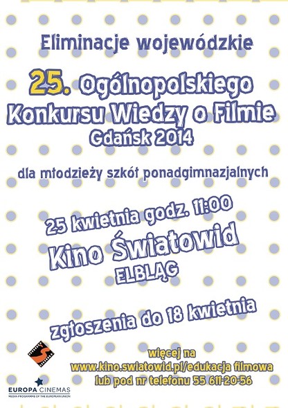Elbląg, Sprawdź, co wiesz o filmie! Elbląg, Sprawdź, co wiesz o filmie!