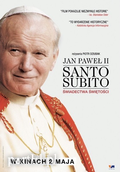 Elbląg, „Jan Paweł II - Santo Subito. Świadectwa świętości” w Multikinie Elbląg, „Jan Paweł II - Santo Subito. Świadectwa świętości” w Multikinie