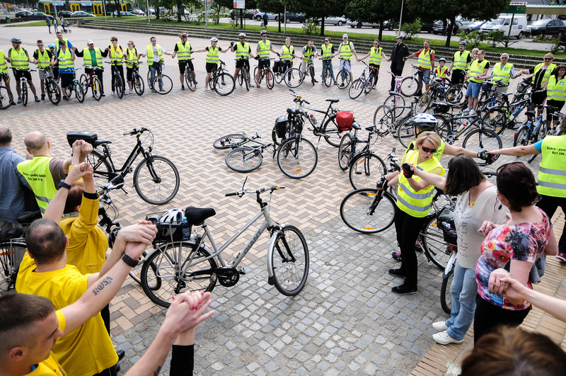 Elbląg, Na rowerach dla papieża