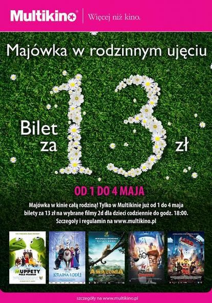 Elbląg, Rodzinna Majówka w Multikinie Elbląg, Rodzinna Majówka w Multikinie