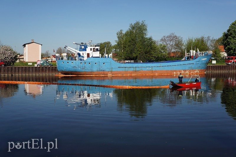 Elbląg, Wyciek ze statku na rzece Elbląg