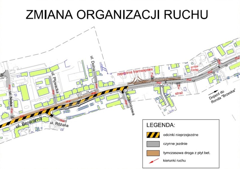 Elbląg, Zmiany w organizacji ruchu na drodze 503
