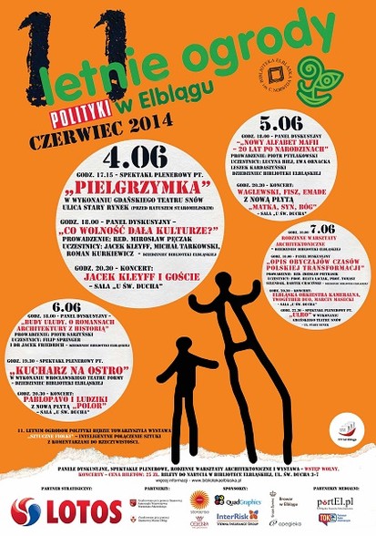Elbląg, 11. Letnie Ogrody POLITYKI już od środy Elbląg, 11. Letnie Ogrody POLITYKI już od środy