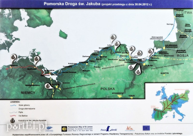 Elbląg, Tak wyglądał projekt Pomorskiej Drogi św. Jakuba w 2012 roku Elbląg, Tak wyglądał projekt Pomorskiej Drogi św. Jakuba w 2012 roku