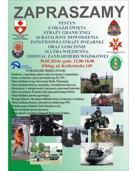 Elbląg, Mundurowi zapraszają na festyn Elbląg, Mundurowi zapraszają na festyn
