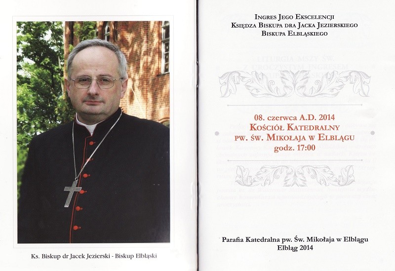 Elbląg, Ingres biskupa Jacka Jezierskiego w niedzielę Elbląg, Ingres biskupa Jacka Jezierskiego w niedzielę