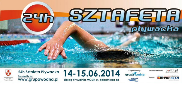 Elbląg, Dołącz do 24h Sztafety Pływackiej już teraz! Elbląg, Dołącz do 24h Sztafety Pływackiej już teraz!