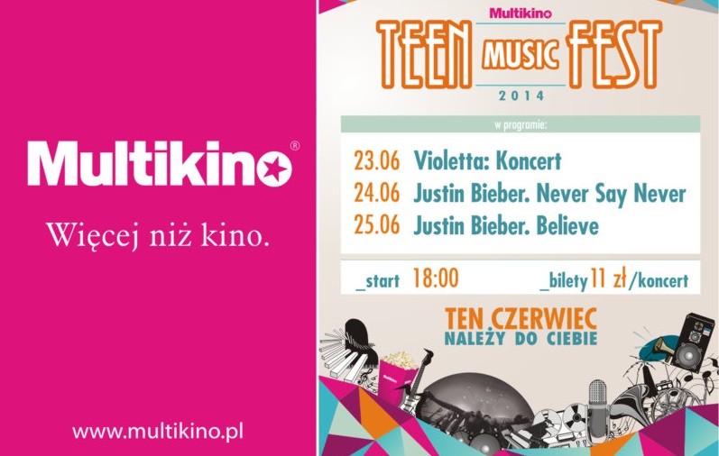 Elbląg, Teen Music Fest w Multikinie!
